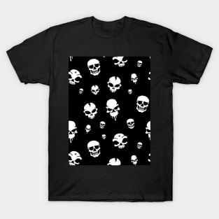 Hand drawn skull pattern T-Shirt